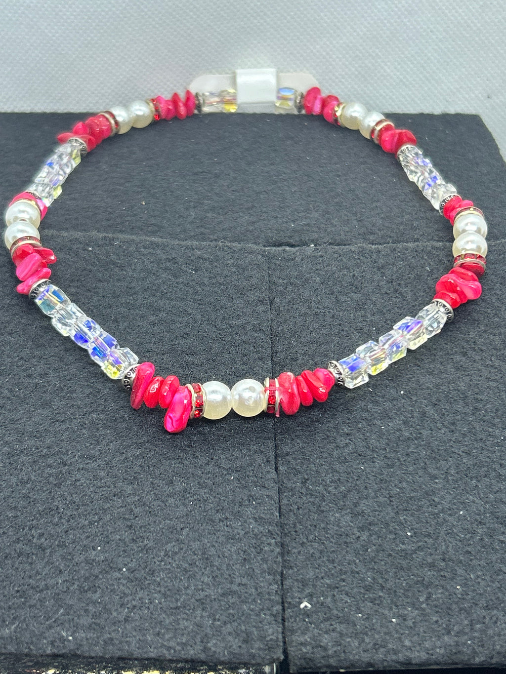 Red Natural Stone Beaded Bracelet