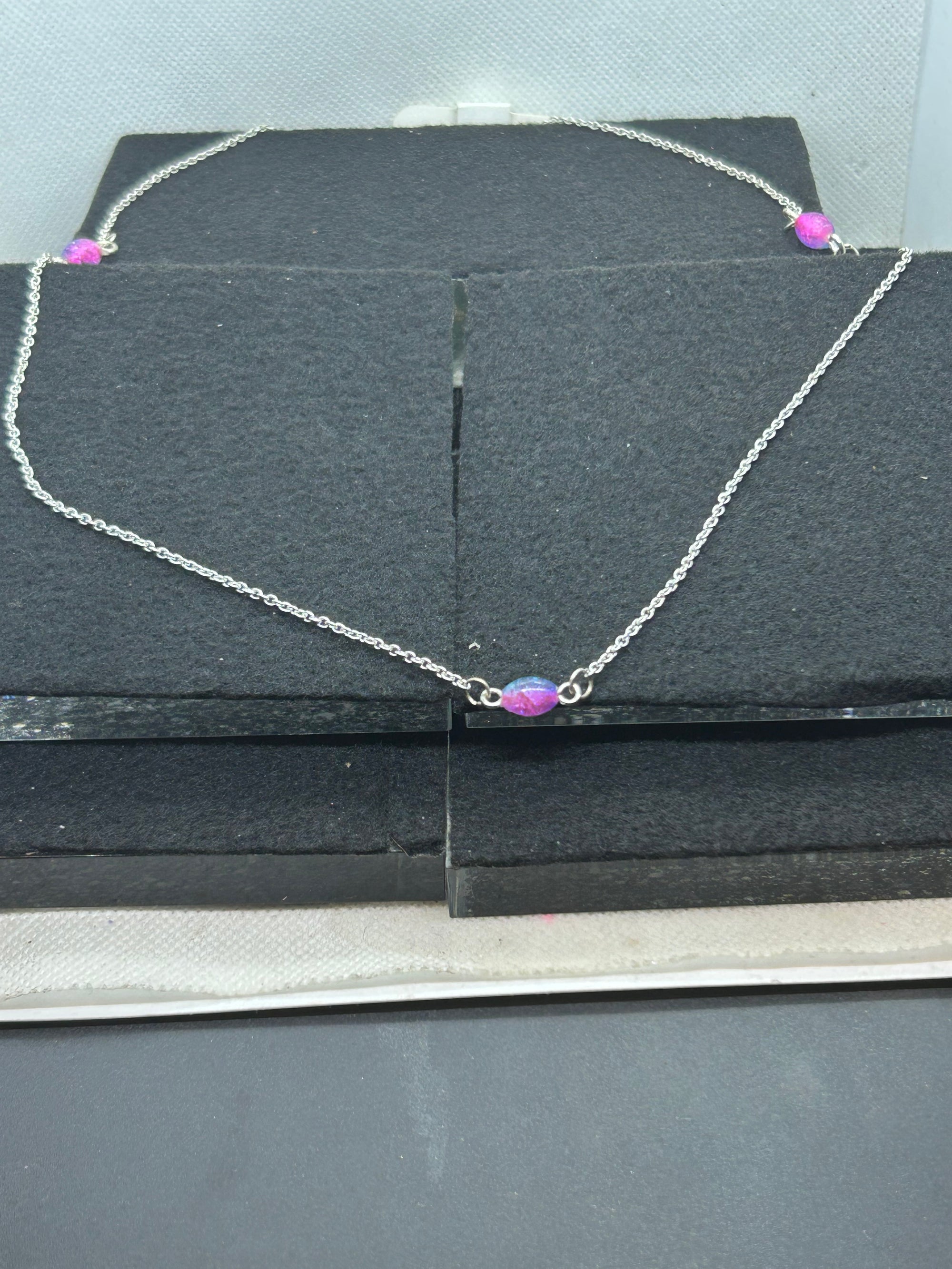 Purple Beaded Necklace