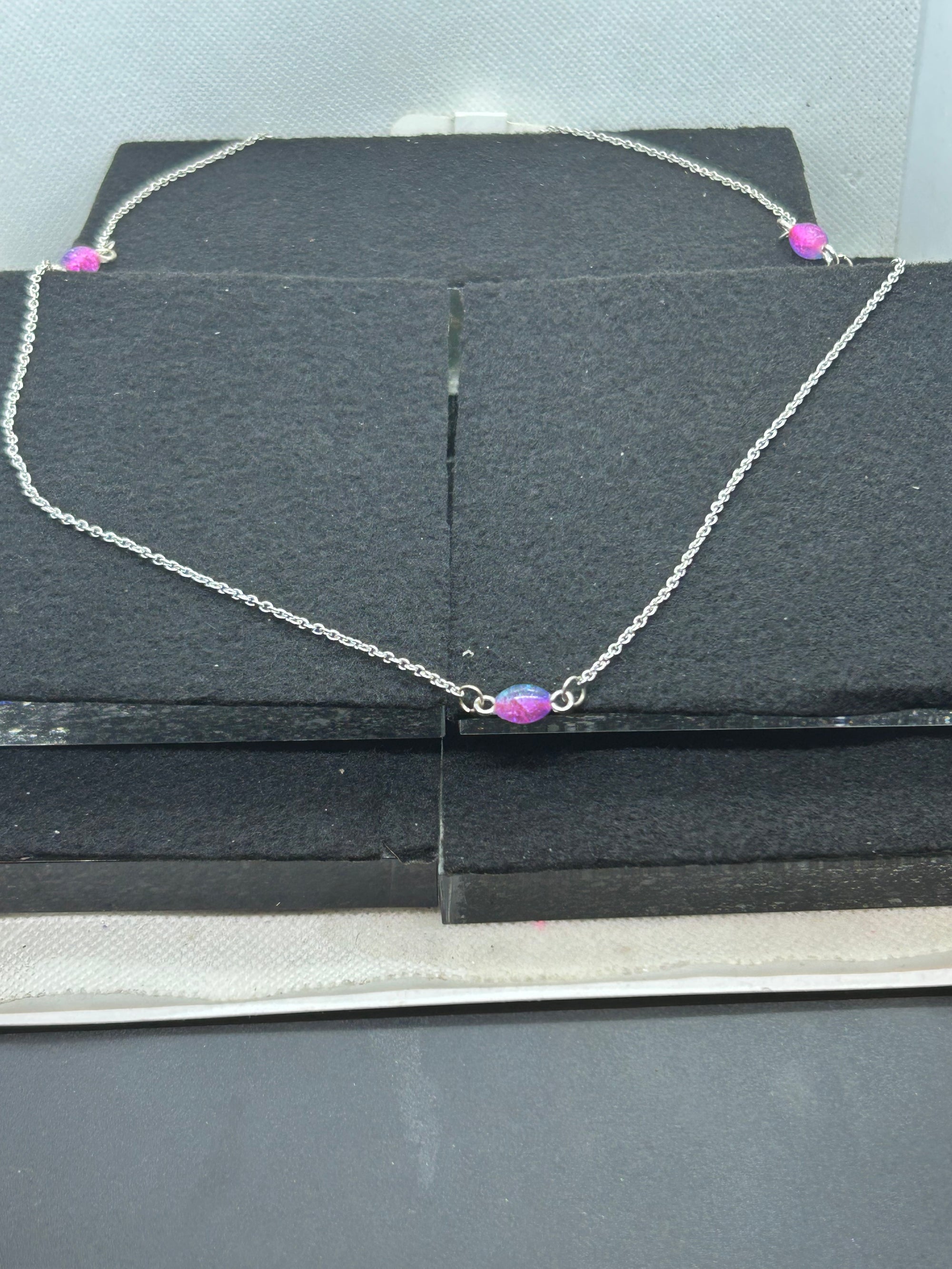 Purple Beaded Necklace