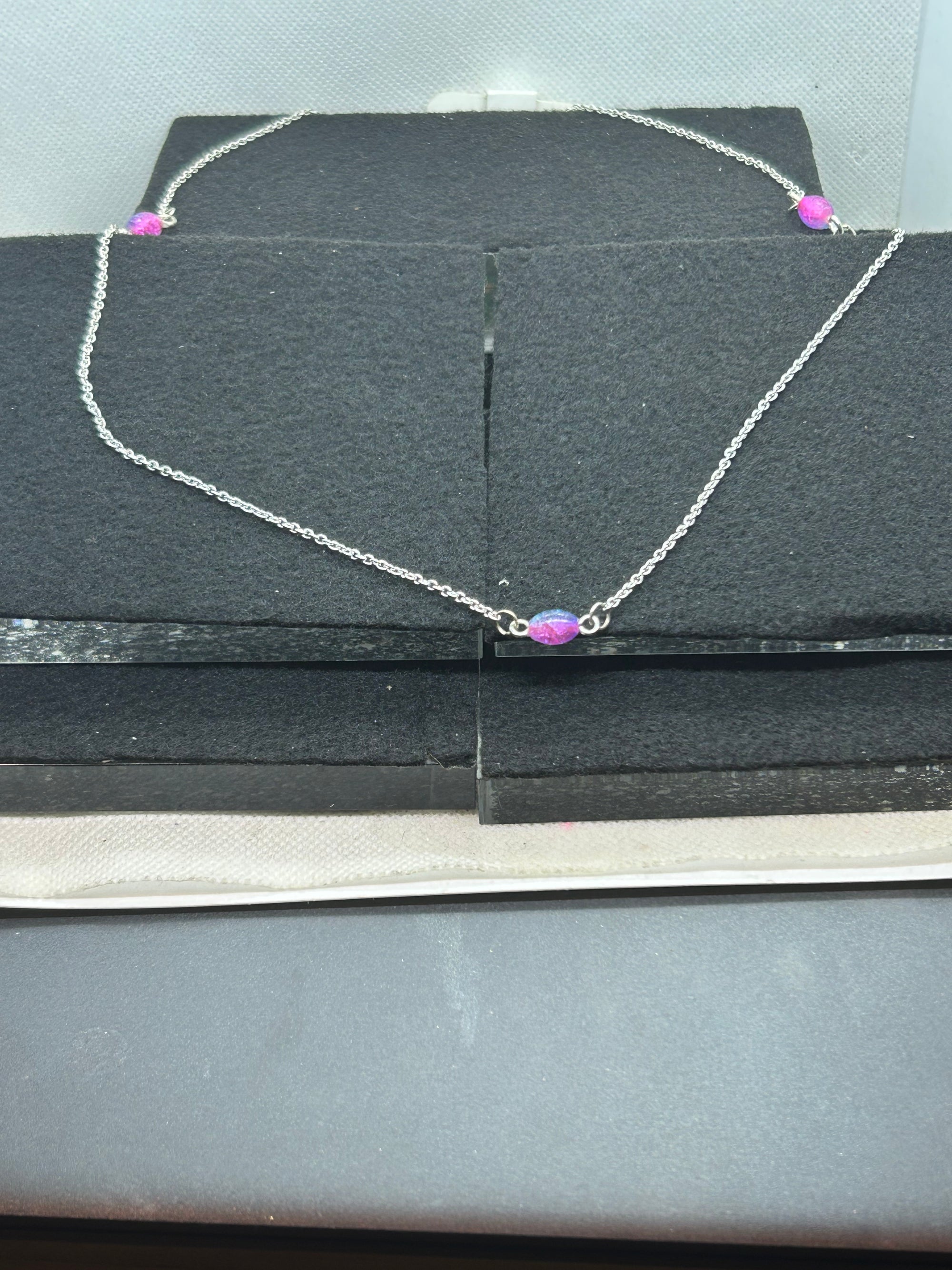 Purple Beaded Necklace
