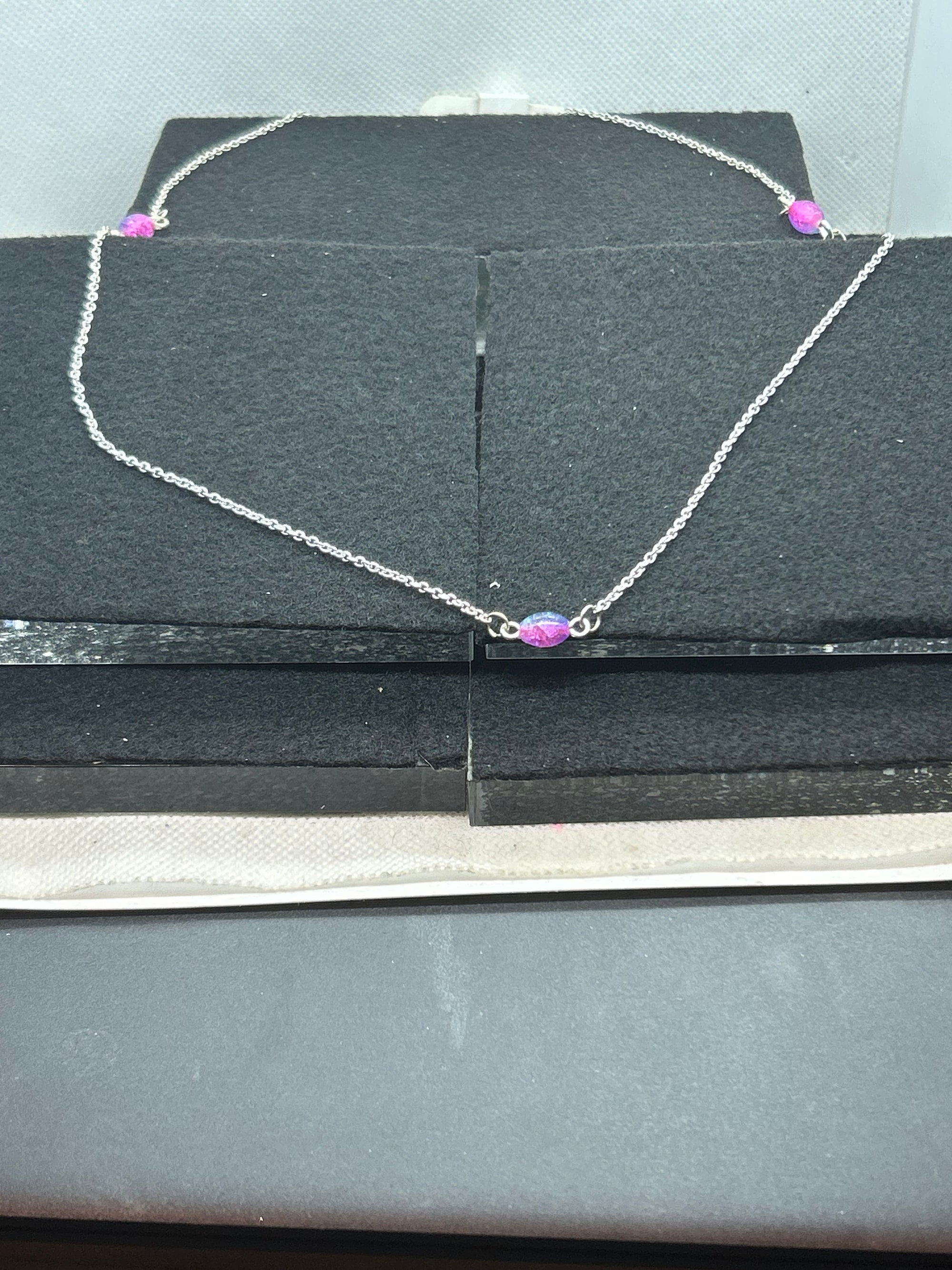 Purple Beaded Necklace