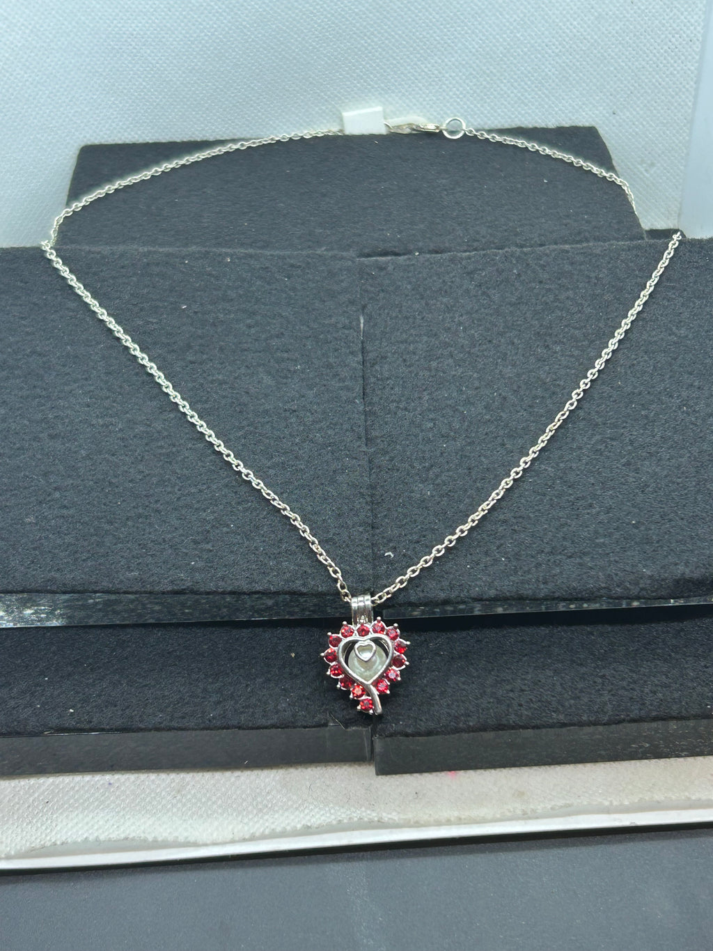 Rhinestone Caged Necklace
