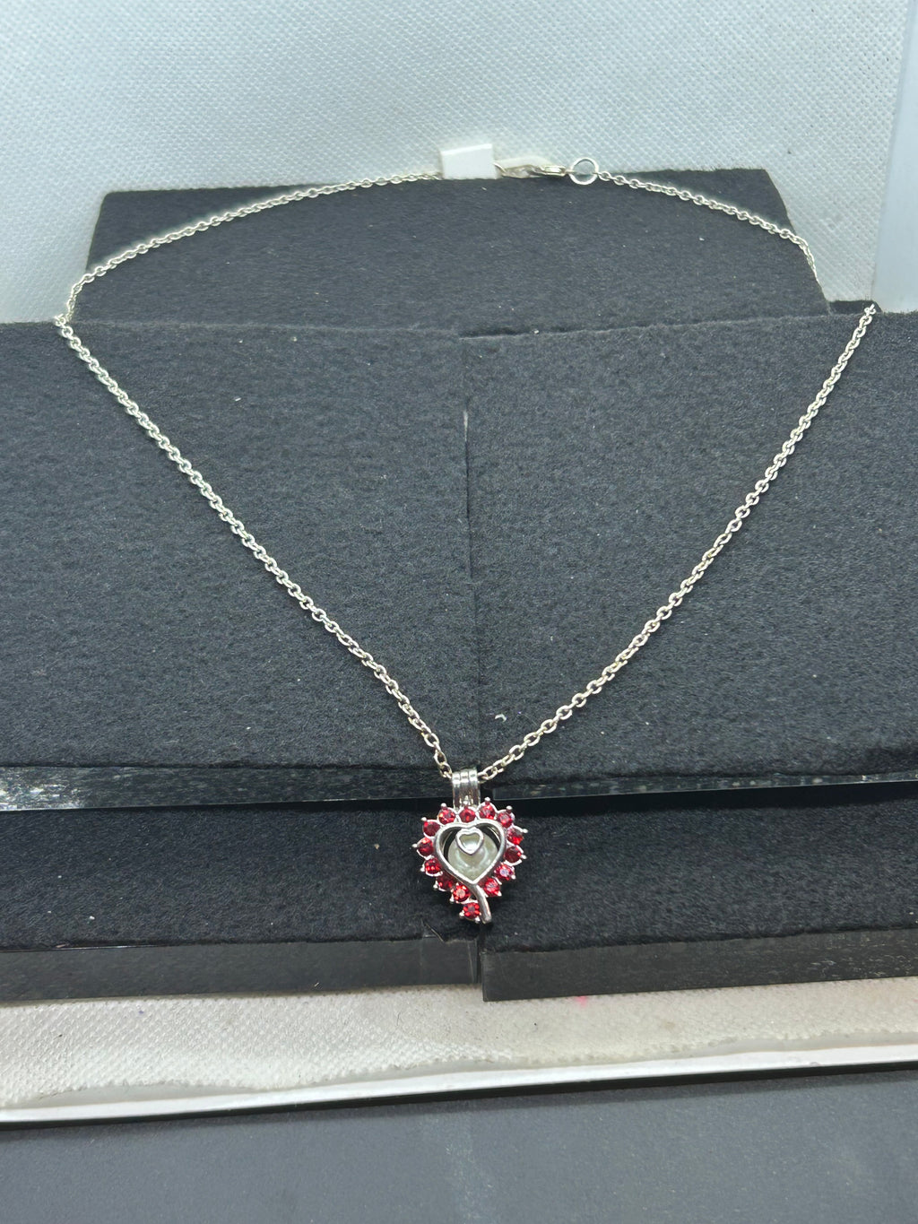 Rhinestone Caged Necklace
