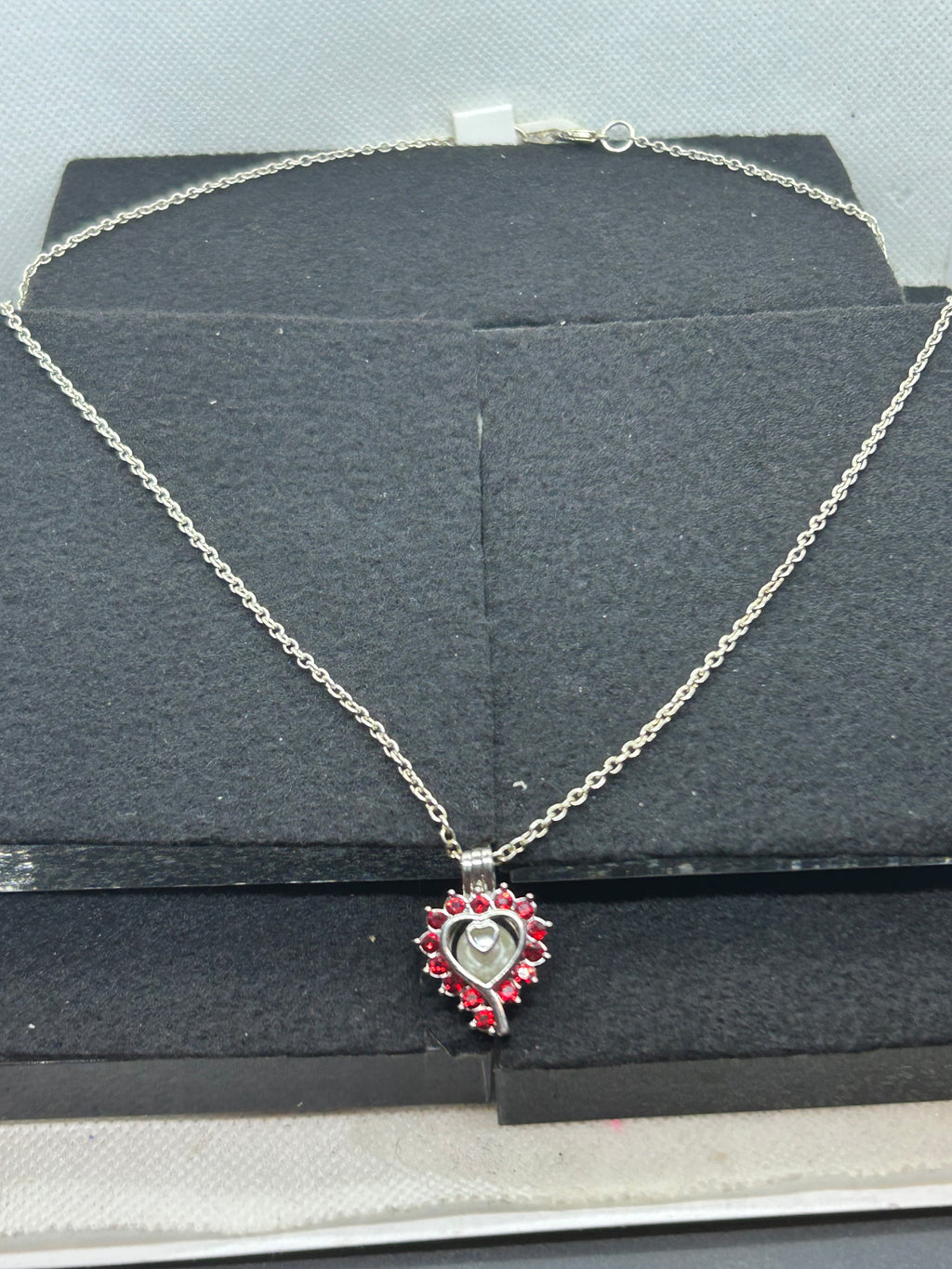 Rhinestone Caged Necklace