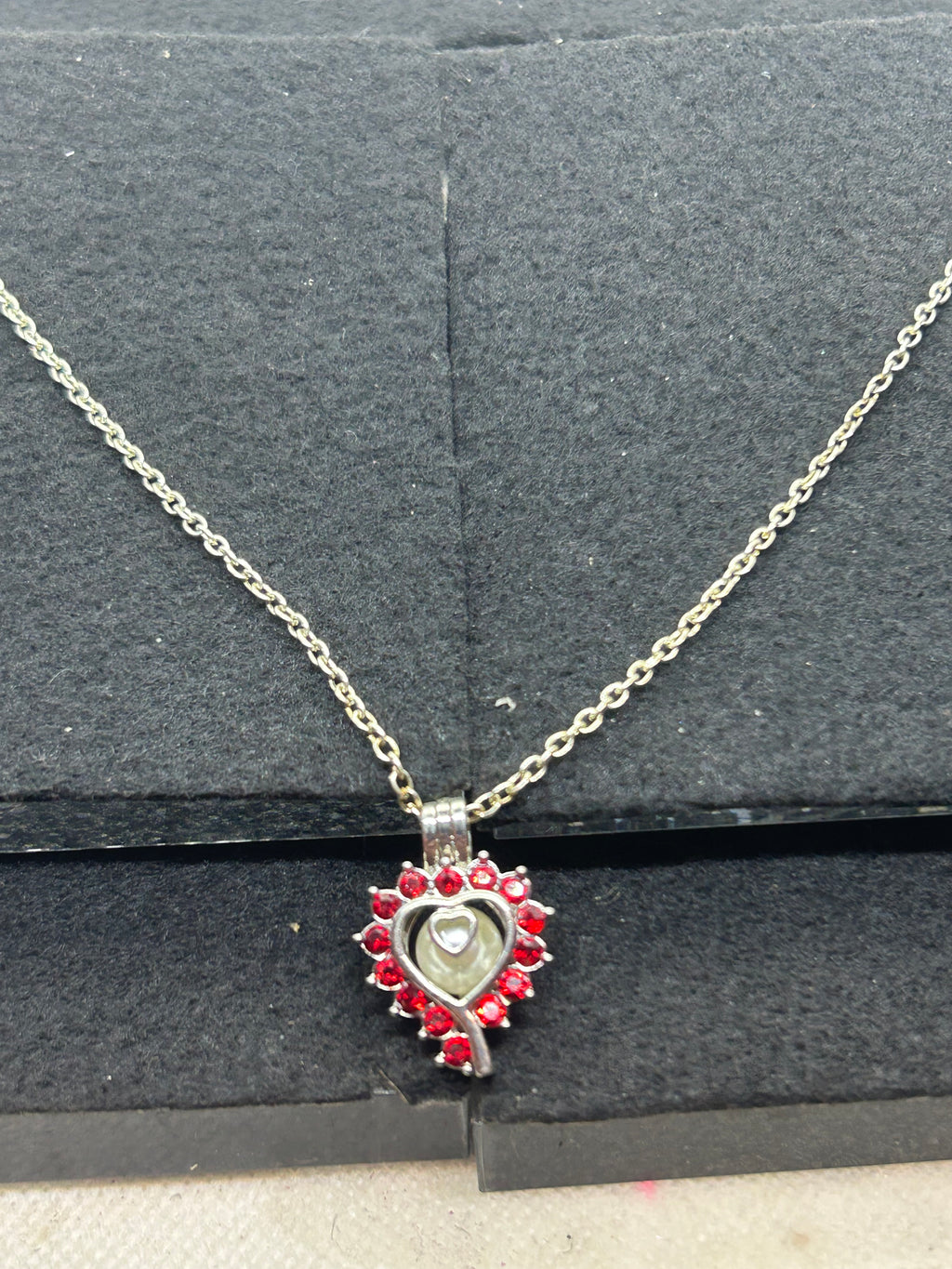 Rhinestone Caged Necklace