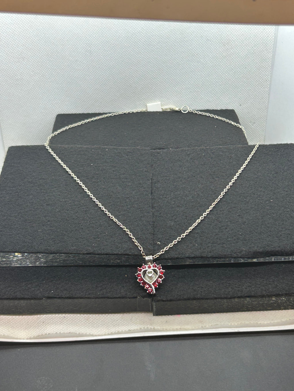 Rhinestone Caged Necklace