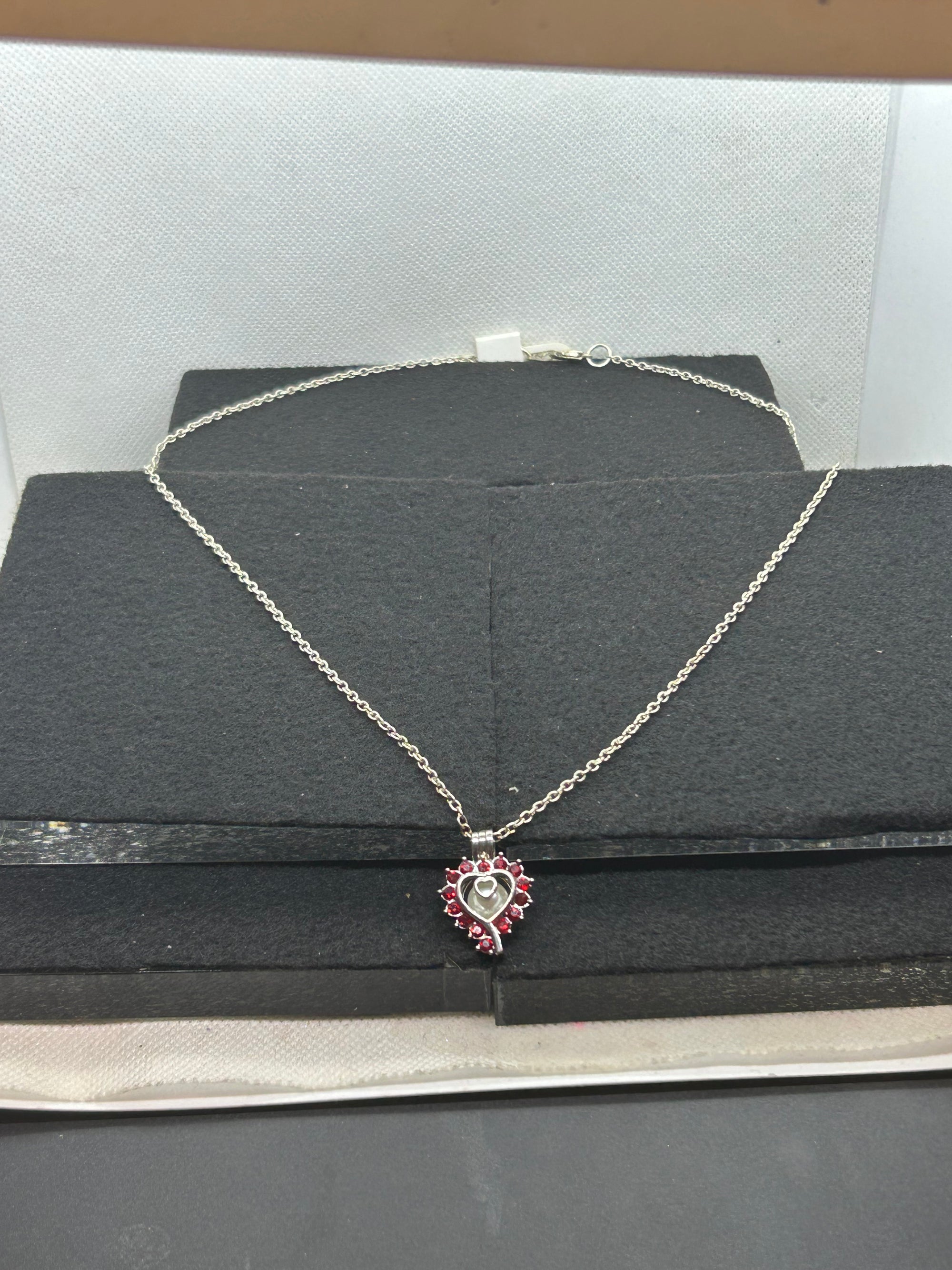 Rhinestone Caged Necklace