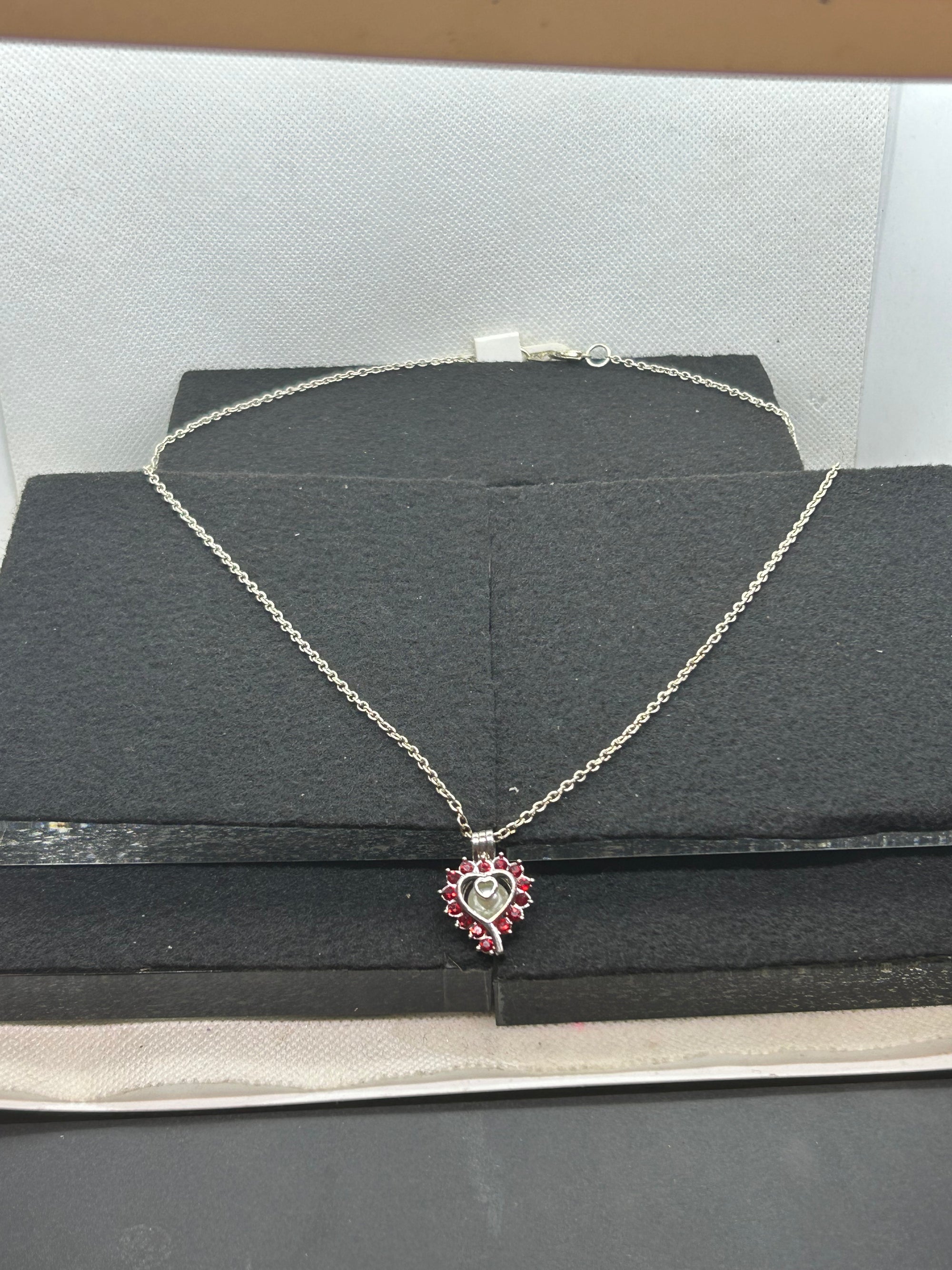 Rhinestone Caged Necklace