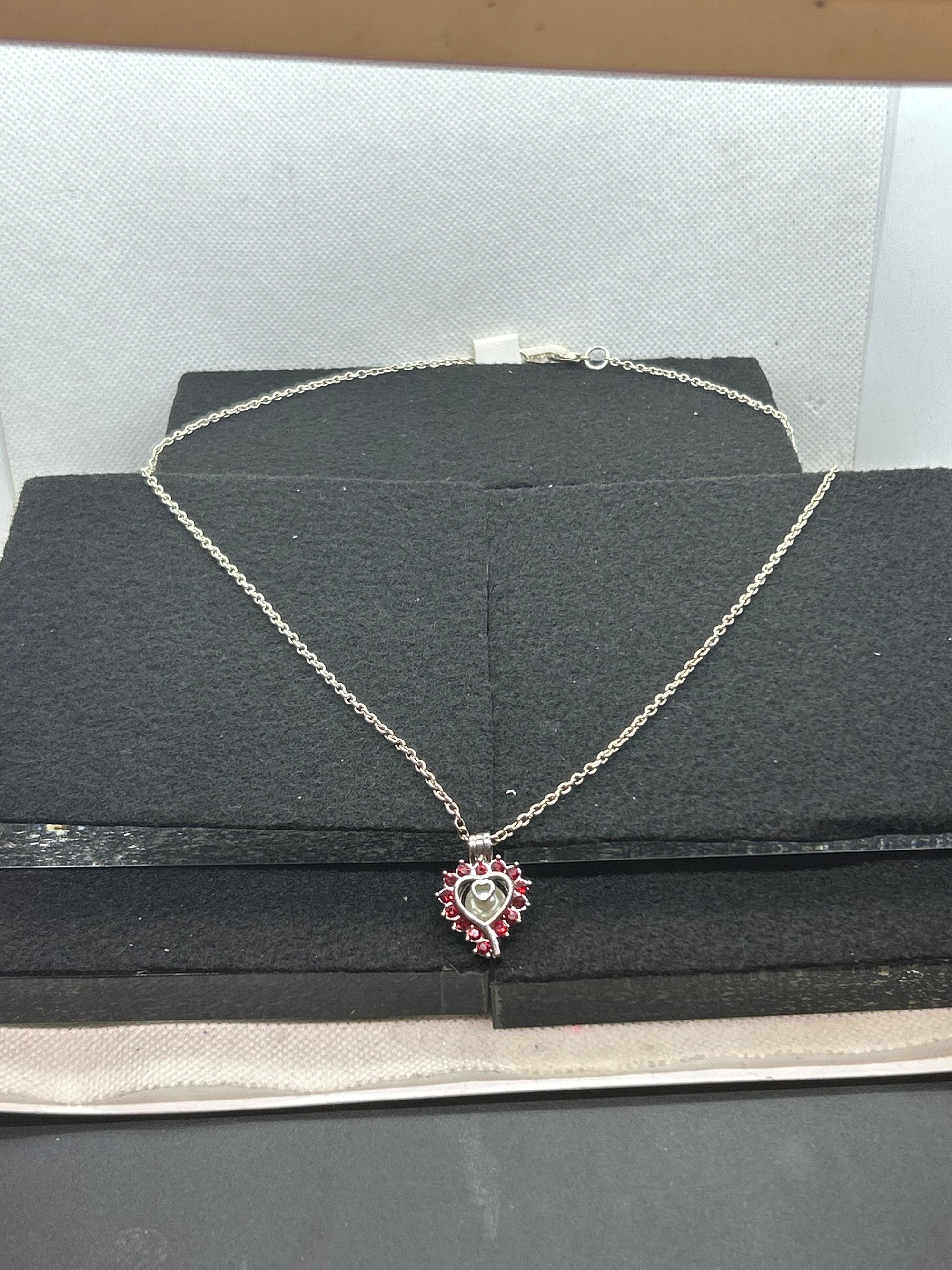 Rhinestone Caged Necklace