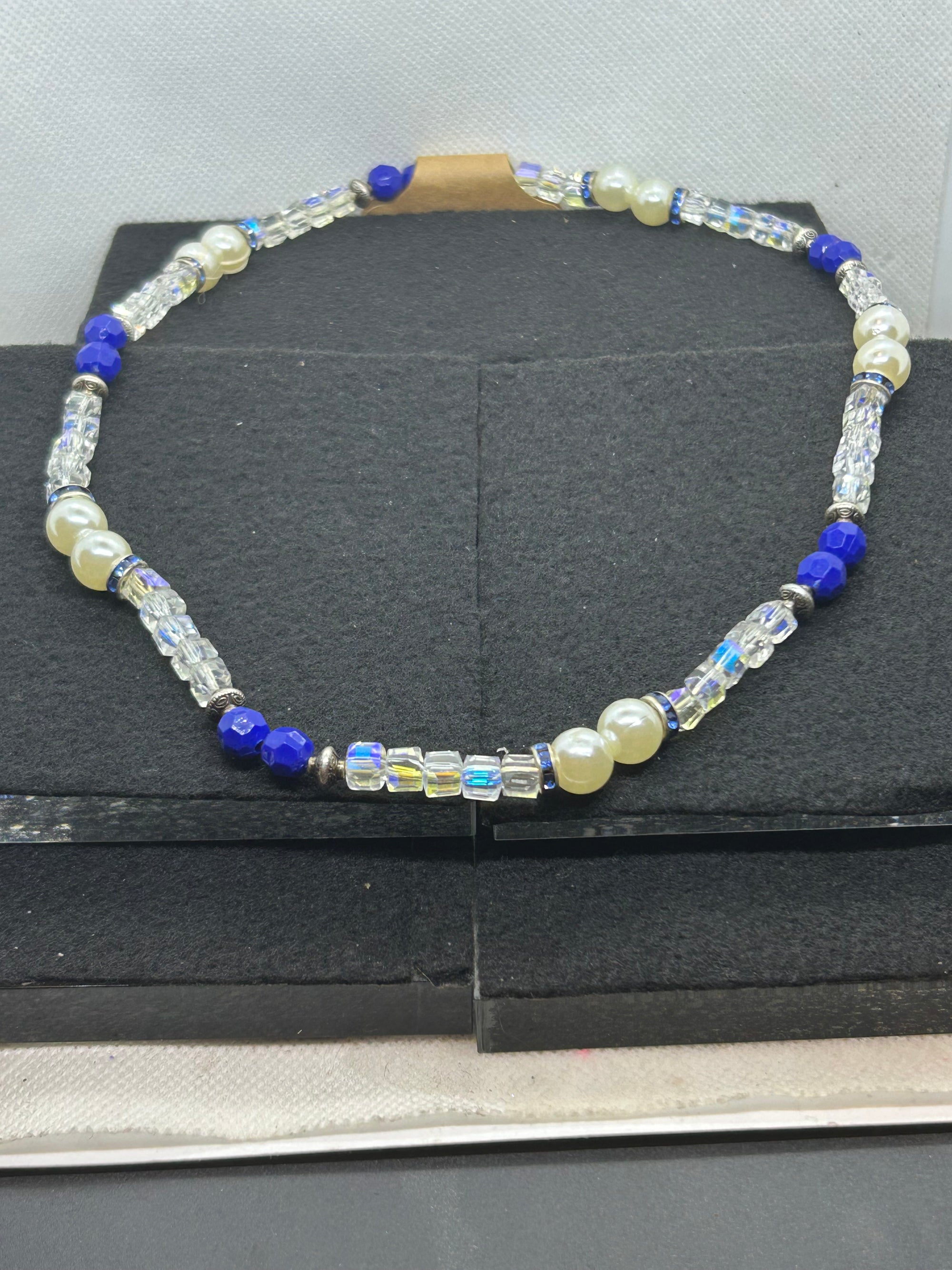 Blue Beaded Necklace