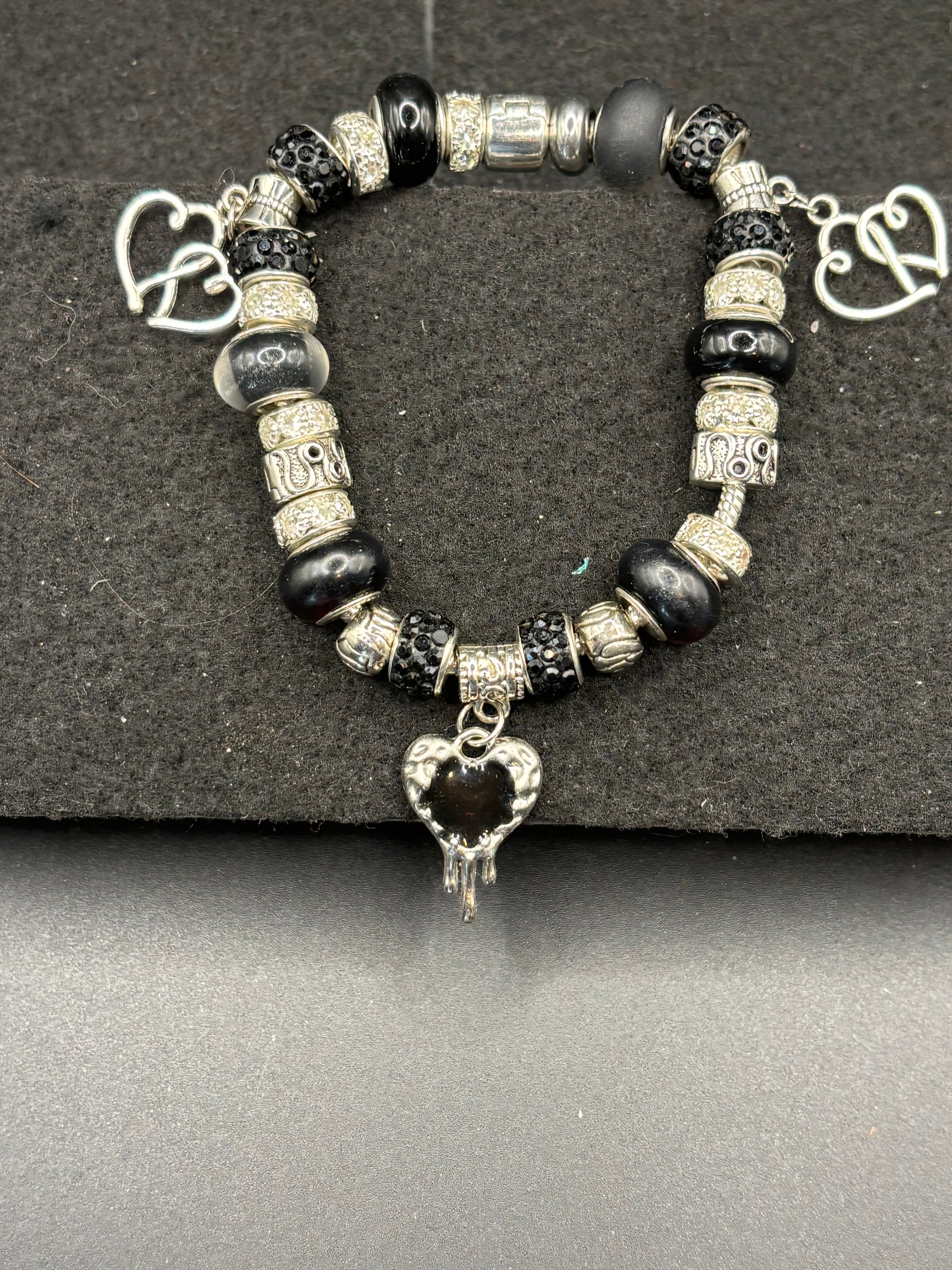 Bleeding Heart Charm Bracelet