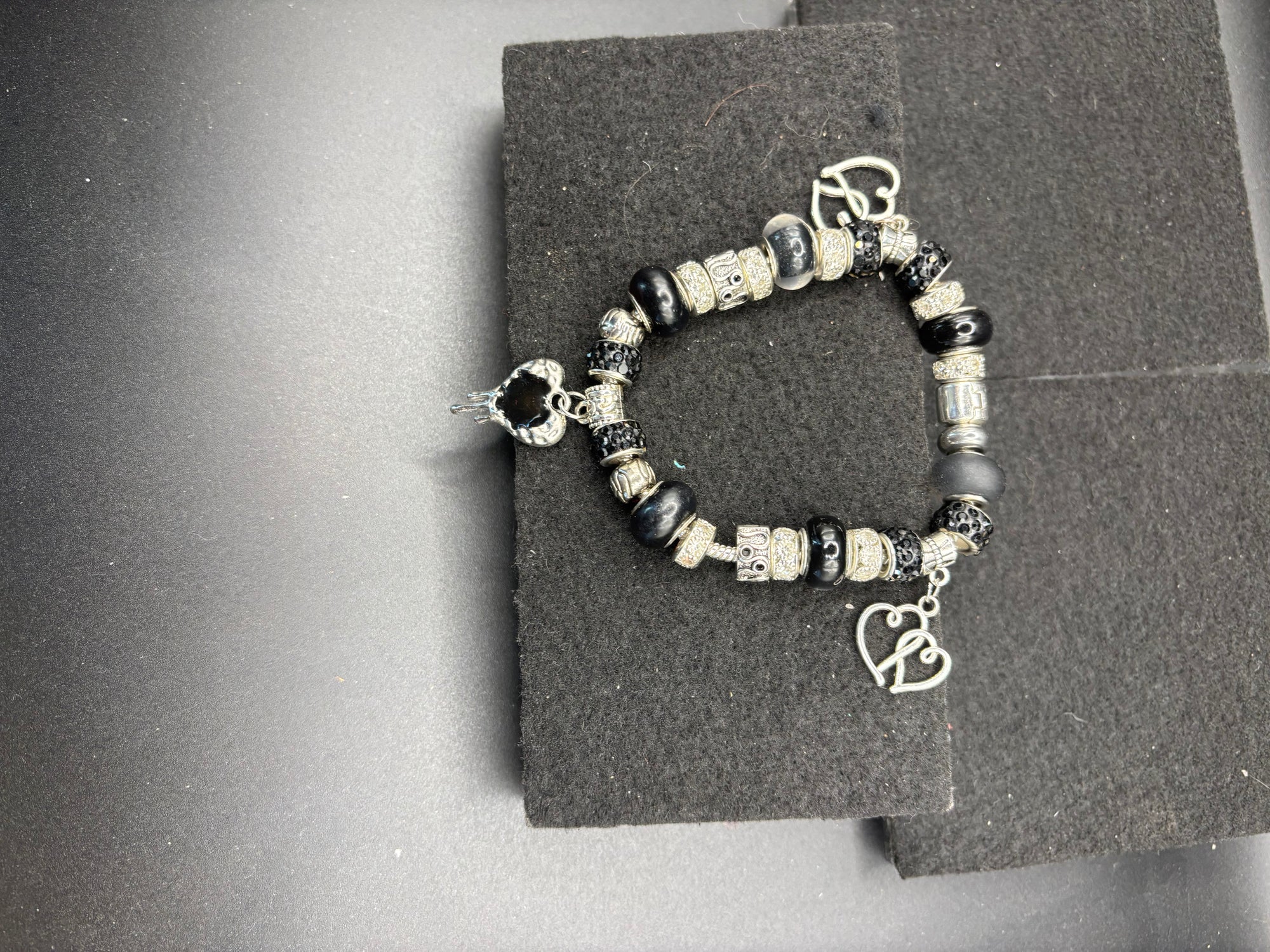 Bleeding Heart Charm Bracelet