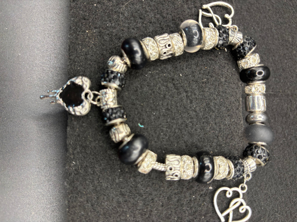 Bleeding Heart Charm Bracelet