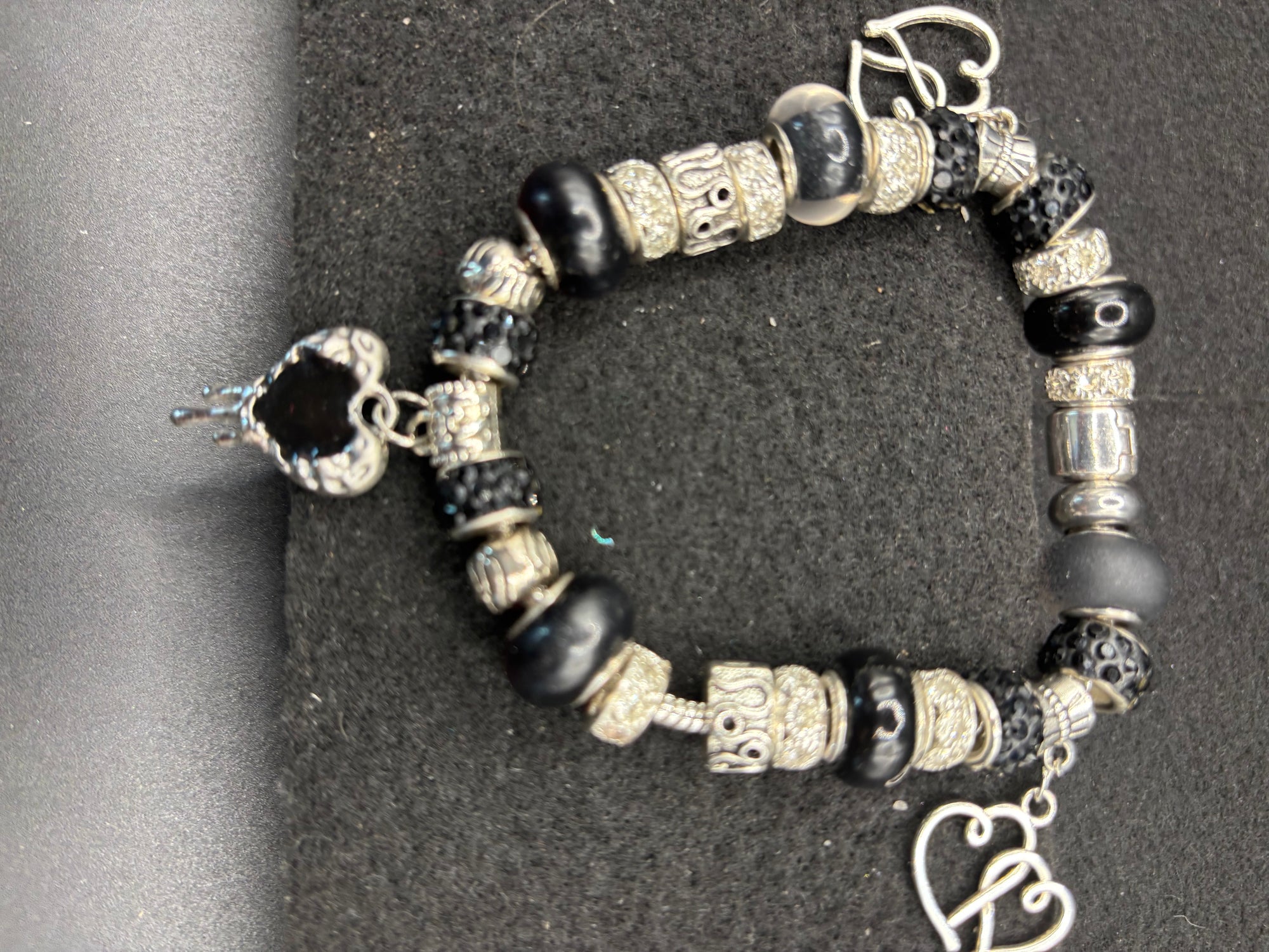 Bleeding Heart Charm Bracelet