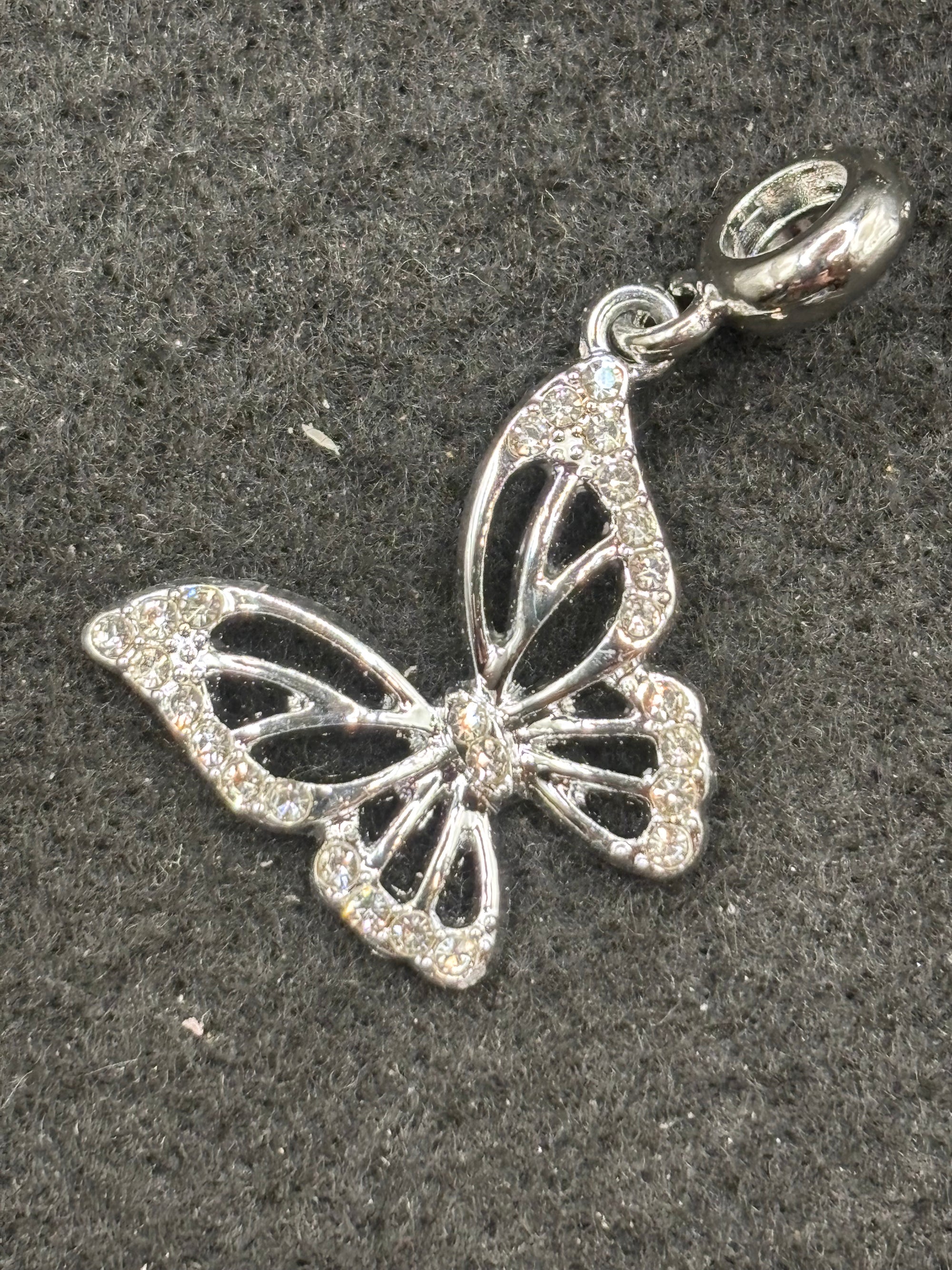 Butterfly Rhinestone Charm