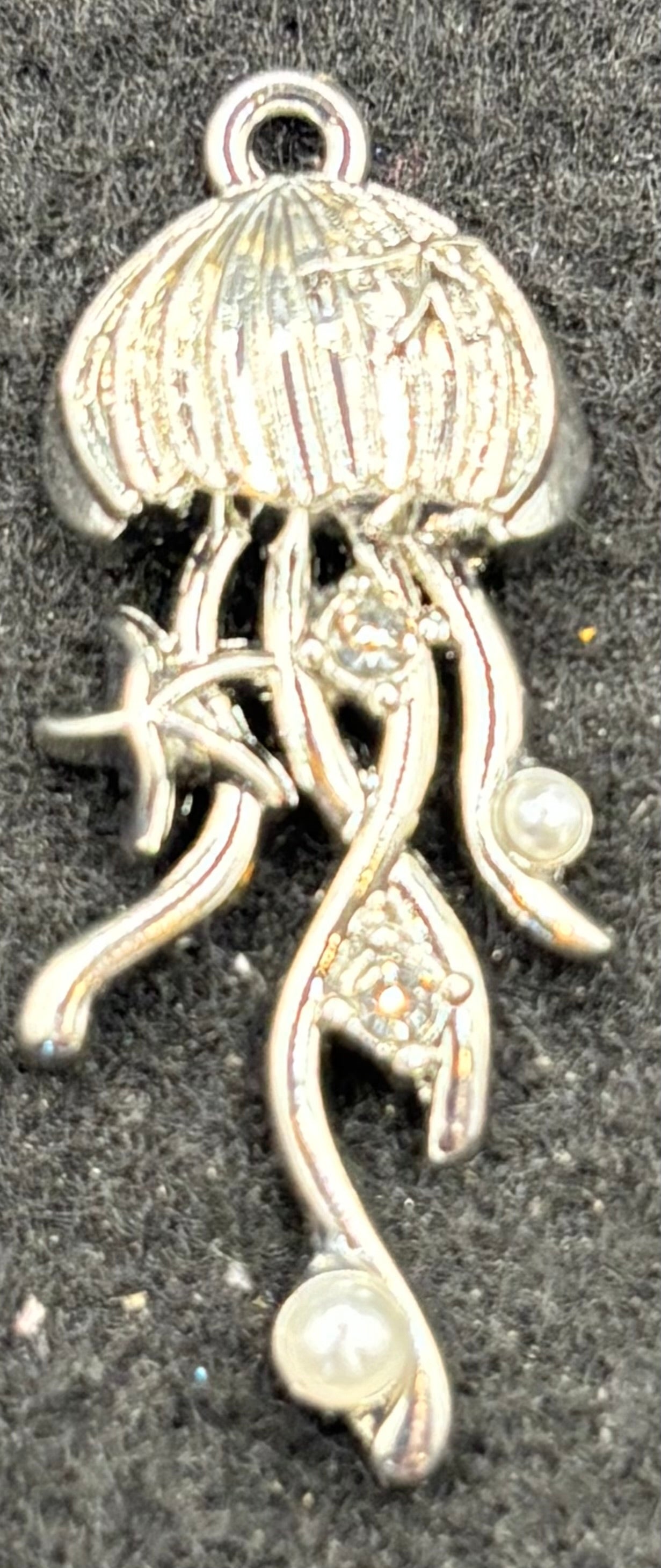 Rhinestone Jellyfish Charm