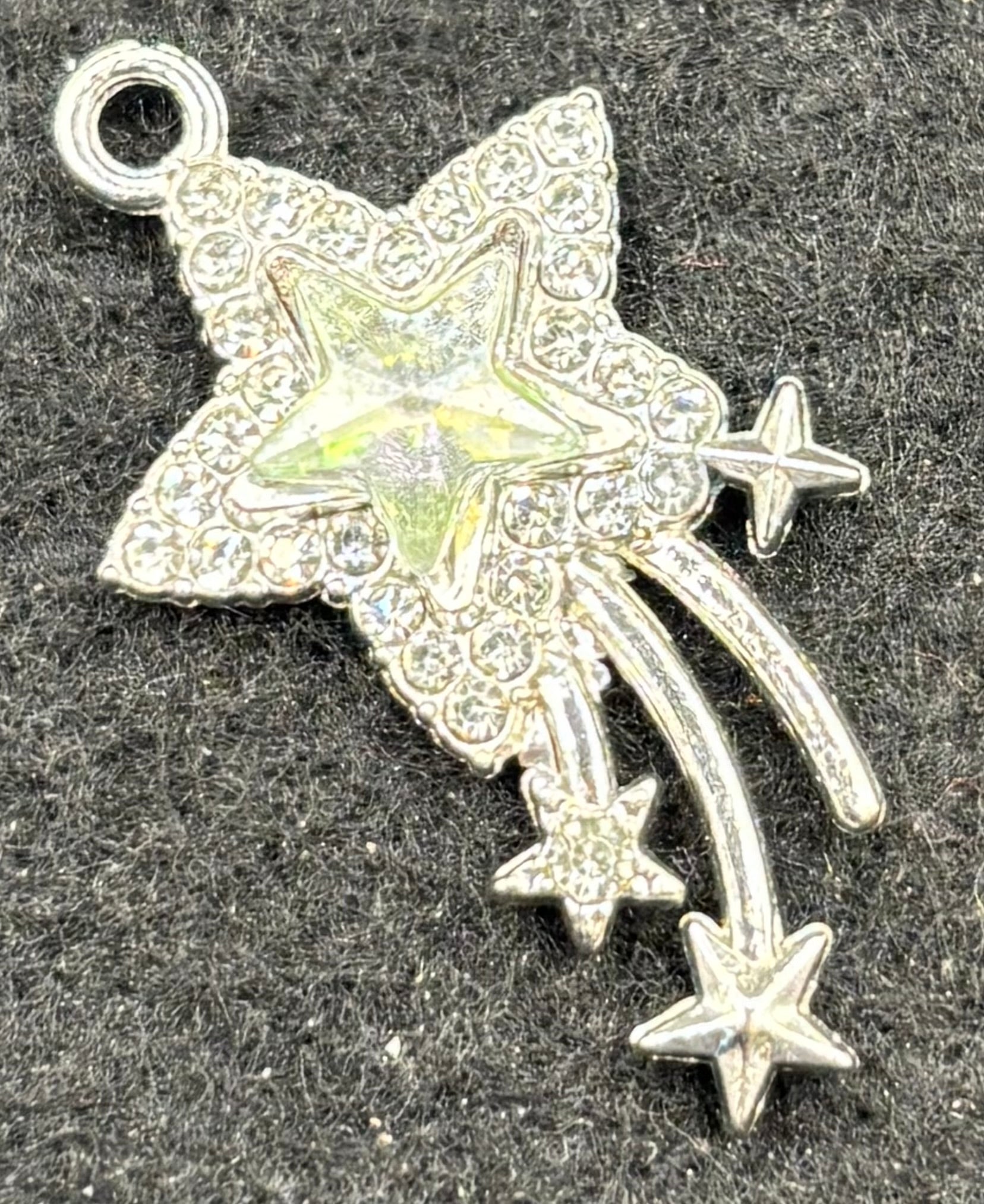 Rhinestone Shooting Star Charm