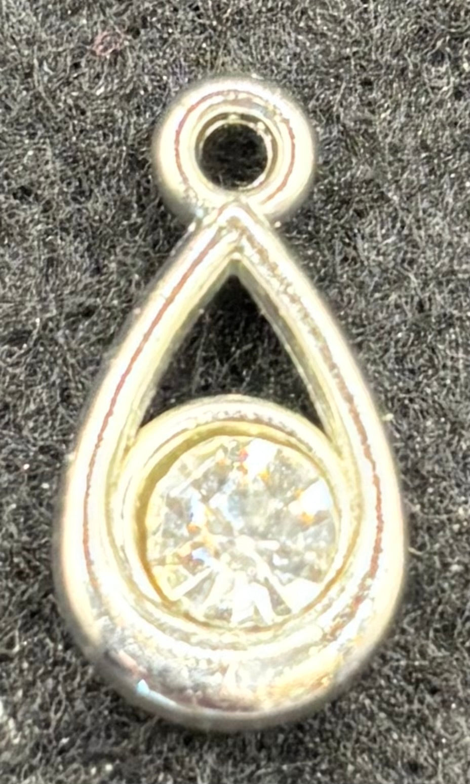 Teardrop Rhinestone Charm