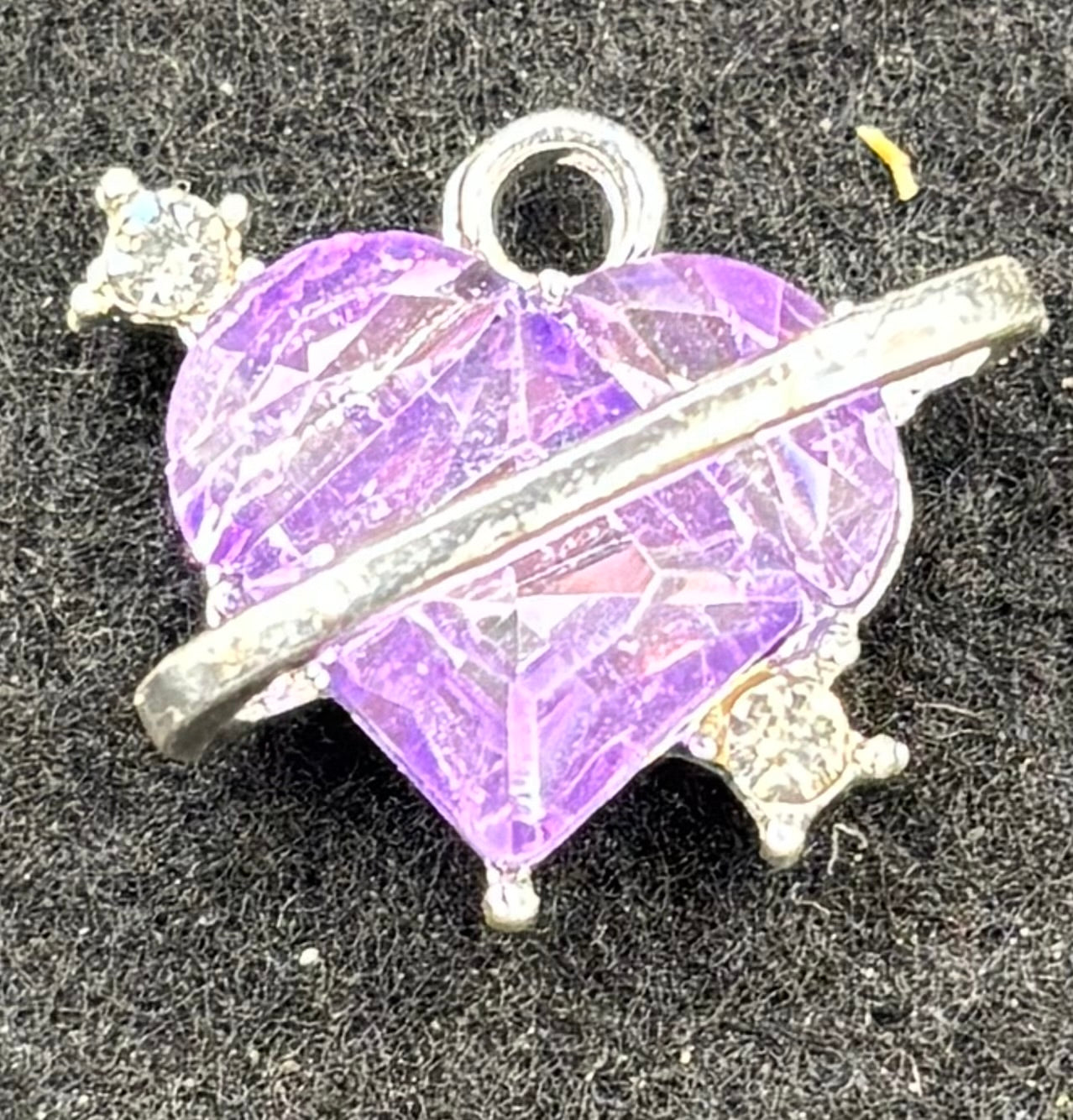 Purple Heart and Stars Charm
