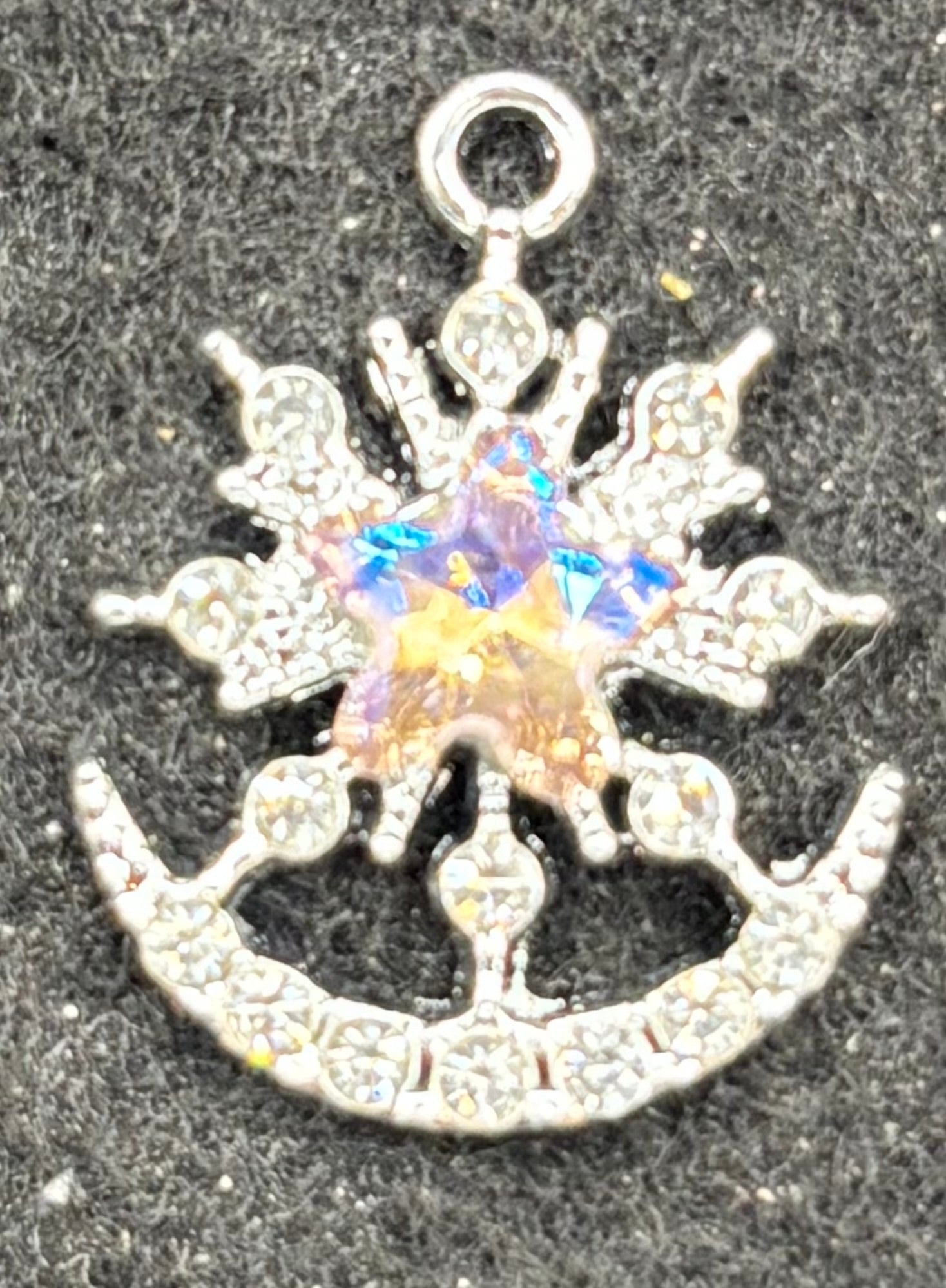 Multicolored Rhinestone Star Charm