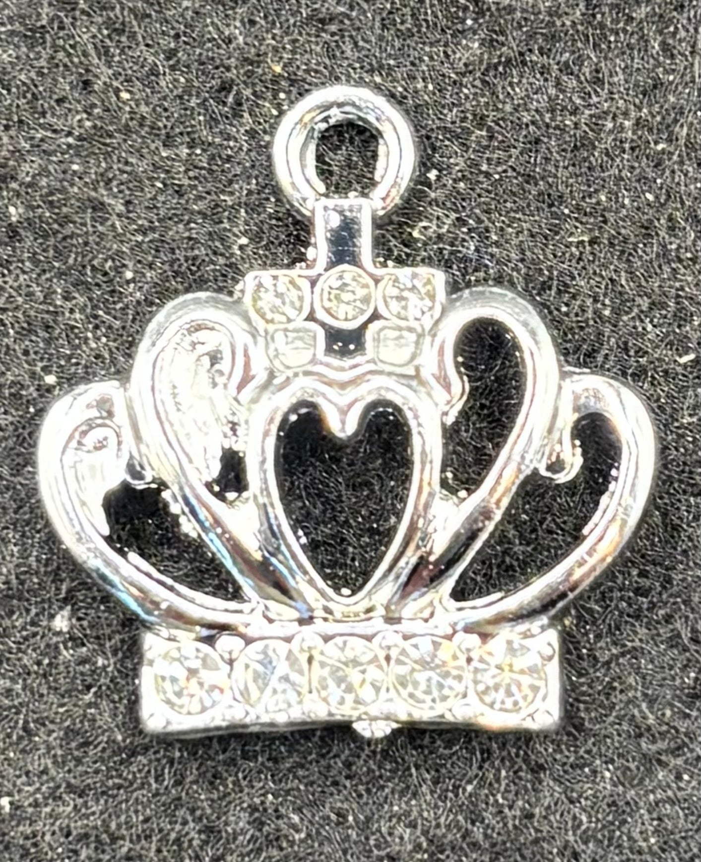 Rhinestone Crown Charm